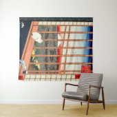 Utagawa Hiroshige - Felder in Asakusa - Rice Wandteppich (Beispiel (Horizontal))