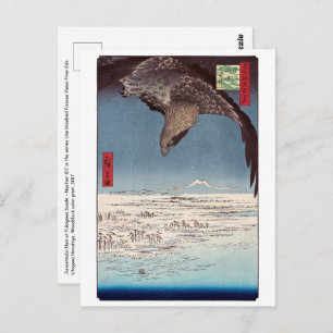 Utagawa Hiroshige - Fukagawa Susaki und Jumantsubo Postkarte