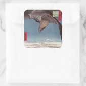 Utagawa Hiroshige - Fukagawa Susaki und Jumantsubo Quadratischer Aufkleber (Tasche)