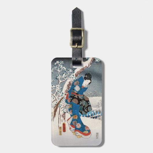 Utagawa Hiroshige - Geschichte von Genji, Elegante Gepäckanhänger (Vorderseite vertikal)