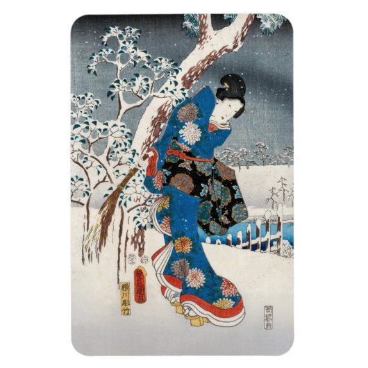 Utagawa Hiroshige - Geschichte von Genji, Elegante Magnet (Vertikal)