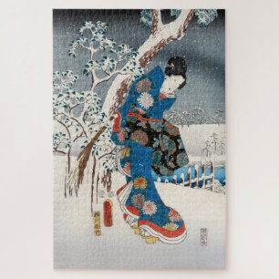 Utagawa Hiroshige - Geschichte von Genji, Elegante Puzzle