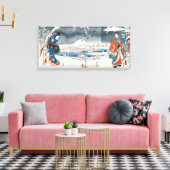 Utagawa Hiroshige - Geschichte von Genji Leinwanddruck (Insitu (Wohnzimmer))