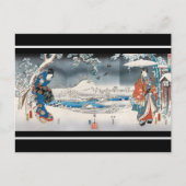 Utagawa Hiroshige - Geschichte von Genji Postkarte (Vorderseite)