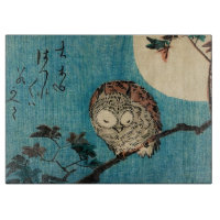 Utagawa Hiroshige - Horned Owl on Maple Branch