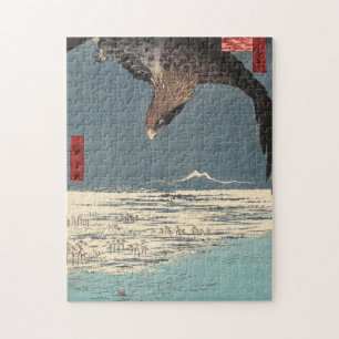 Utagawa Hiroshige Japanischer Holzschnitt Adler Puzzle