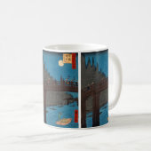 Utagawa Hiroshige - Kyoto Bridge by Moonlight Kaffeetasse (VorderseiteRechts)