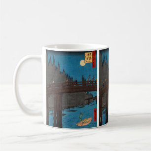 Utagawa Hiroshige - Kyoto Bridge by Moonlight Kaffeetasse