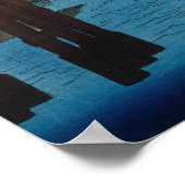 Utagawa Hiroshige - Kyoto Bridge by Moonlight Poster (Ecke)