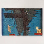 Utagawa Hiroshige - Kyoto Bridge by Moonlight Puzzle (Horizontal)