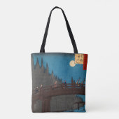 Utagawa Hiroshige - Kyoto Bridge by Moonlight Tasche (Rückseite)