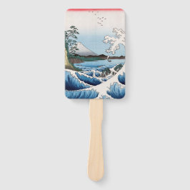 Utagawa Hiroshige - Meer vor Satta, Provinz Suruga Fächer