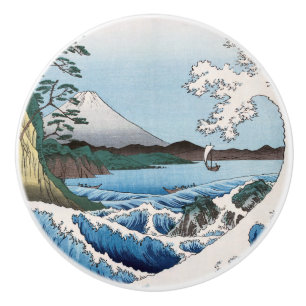 Utagawa Hiroshige - Meer vor Satta, Provinz Suruga Keramikknauf