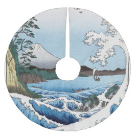 Utagawa Hiroshige - Meer vor Satta, Provinz Suruga Polyester Weihnachtsbaumdecke