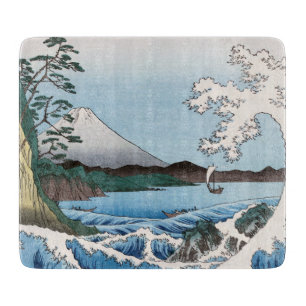 Utagawa Hiroshige - Meer vor Satta, Provinz Suruga Schneidebrett