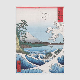 Utagawa Hiroshige - Meer vor Satta, Provinz Suruga Seidenpapier