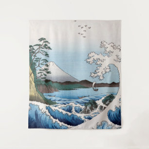 Utagawa Hiroshige - Meer vor Satta, Provinz Suruga Wandteppich
