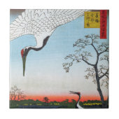 Utagawa Hiroshige - Minowa, Kanasugi, Mikawashima Fliese (Vorderseite)