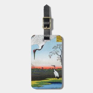 Utagawa Hiroshige - Minowa, Kanasugi, Mikawashima Gepäckanhänger