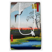 Utagawa Hiroshige - Minowa, Kanasugi, Mikawashima Mittlere Geschenktüte (Rückseite)