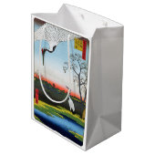 Utagawa Hiroshige - Minowa, Kanasugi, Mikawashima Mittlere Geschenktüte (Rückseite Schrägansicht)