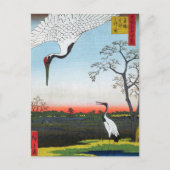 Utagawa Hiroshige - Minowa, Kanasugi, Mikawashima Postkarte (Vorderseite)