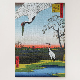 Utagawa Hiroshige - Minowa, Kanasugi, Mikawashima Puzzle