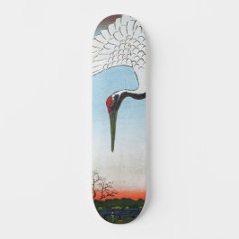 Utagawa Hiroshige - Minowa, Kanasugi, Mikawashima Skateboard