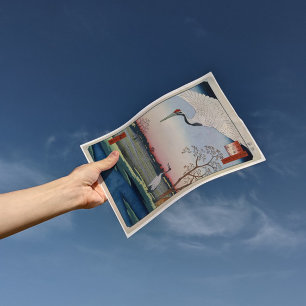 Utagawa Hiroshige. Minowa Kanasugi und Mikawashima Poster