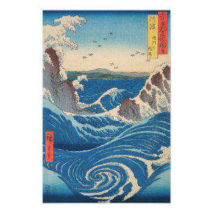 Utagawa Hiroshige - Naruto-Strudel, Provinz Awa Fotodruck