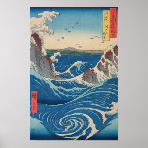 Utagawa Hiroshige - Naruto-Strudel, Provinz Awa Poster