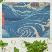 Utagawa Hiroshige - Naruto Whirlpool, Provinz Awa Geschirrtuch (Gefaltet)