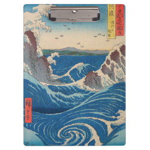 Utagawa Hiroshige - Naruto Whirlpool, Provinz Awa Klemmbrett