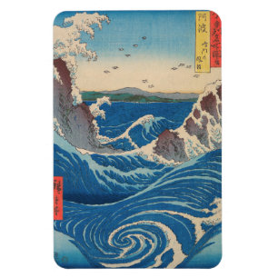 Utagawa Hiroshige - Naruto Whirlpool, Provinz Awa Magnet