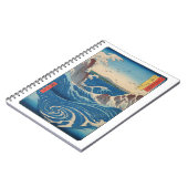 Utagawa Hiroshige - Naruto Whirlpool, Provinz Awa Notizblock (Linke Seite)