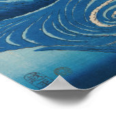 Utagawa Hiroshige - Naruto Whirlpool, Provinz Awa Poster (Ecke)