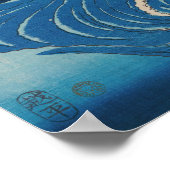 Utagawa Hiroshige - Naruto Whirlpool, Provinz Awa Poster (Ecke)