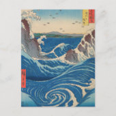Utagawa Hiroshige - Naruto Whirlpool, Provinz Awa Postkarte (Vorderseite)