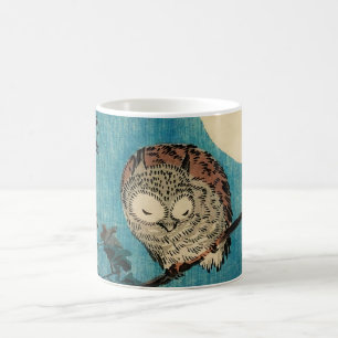 Utagawa Hiroshige - Ohreule auf Ahornzweig Kaffeetasse