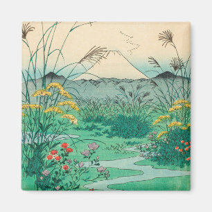 Utagawa Hiroshige - Otsuki-Ebene in der Provinz Ka Magnet