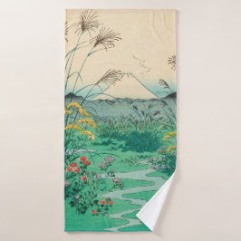 Utagawa Hiroshige - Otsuki Schlicht in der Provinz Badhandtuch Set