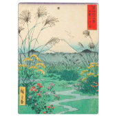 Utagawa Hiroshige - Otsuki Schlicht in der Provinz Klemmbrett (Rückseite)