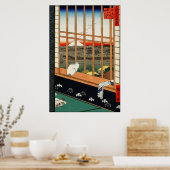 Utagawa Hiroshige Poster: Asakusa Ricefields Poster (Küche)