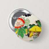 Utagawa Hiroshige - Prunkwinde Button (Vorne & Hinten)