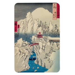 Utagawa Hiroshige - Schnee auf dem Berg Haruna Magnet