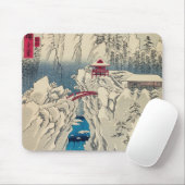 Utagawa Hiroshige - Schnee auf dem Berg Haruna Mousepad (Mit Mouse)