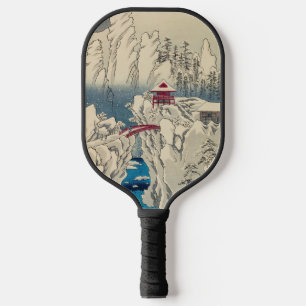 Utagawa Hiroshige - Schnee auf dem Berg Haruna Pickleball Schläger