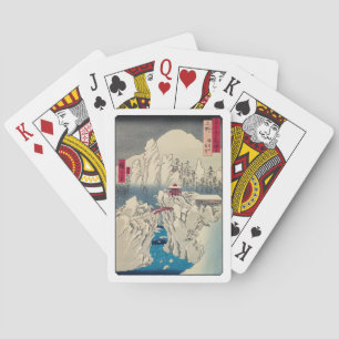 Utagawa Hiroshige - Schnee auf dem Berg Haruna Spielkarten