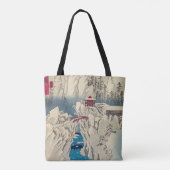 Utagawa Hiroshige - Schnee auf dem Berg Haruna Tasche (Rückseite)