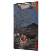 Utagawa Hiroshige - Silvester Foxfire Klemmbrett (Links)
